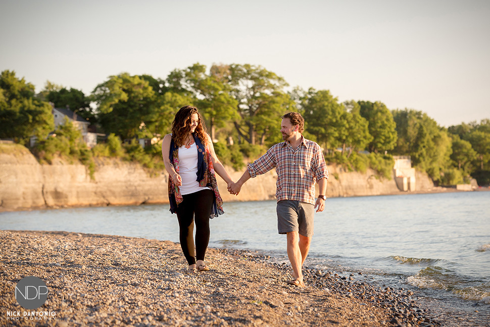 02-Buffalo Hamburg Beach Engagement Photo