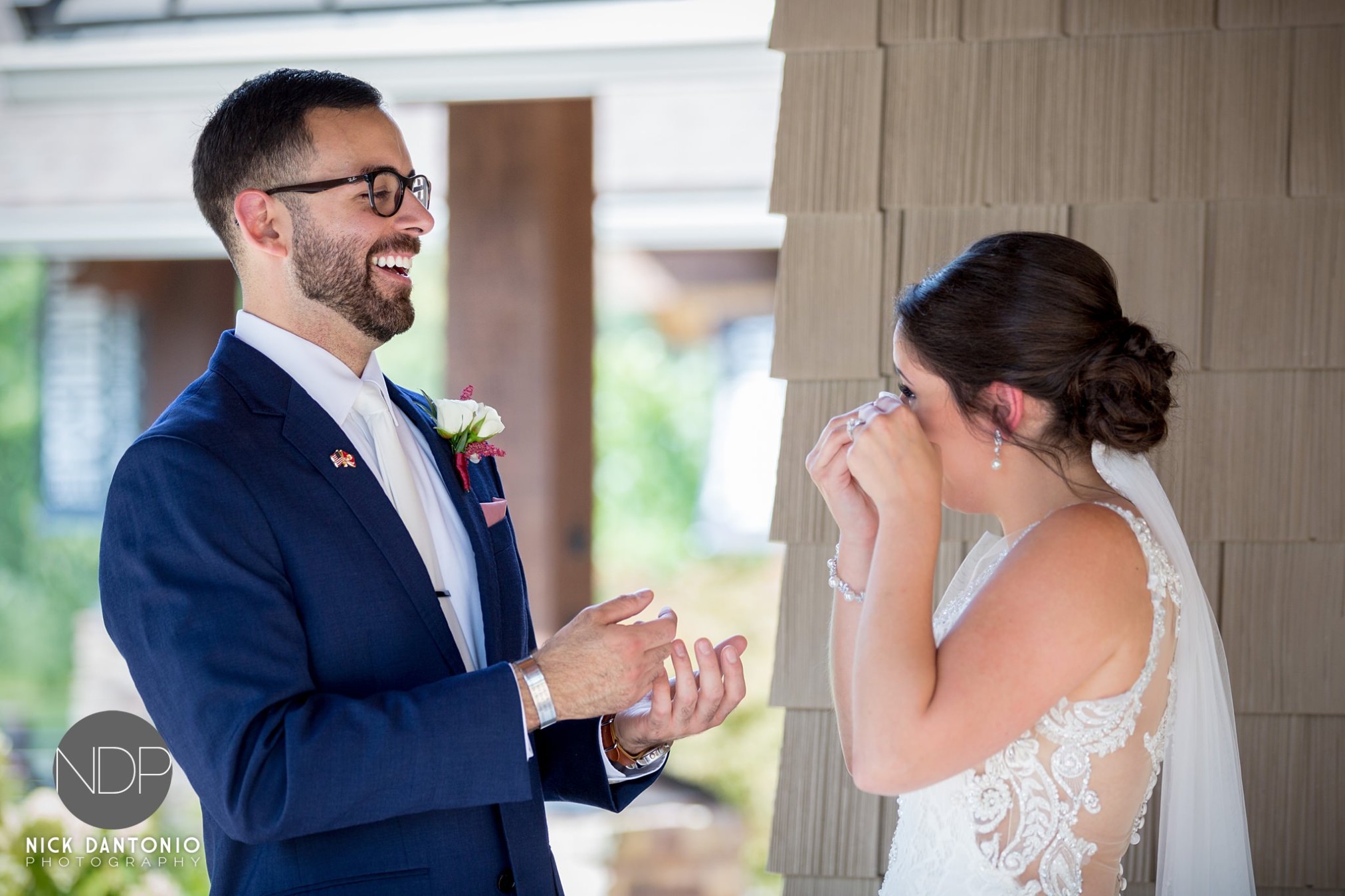 10-Deerfield First Look Wedding