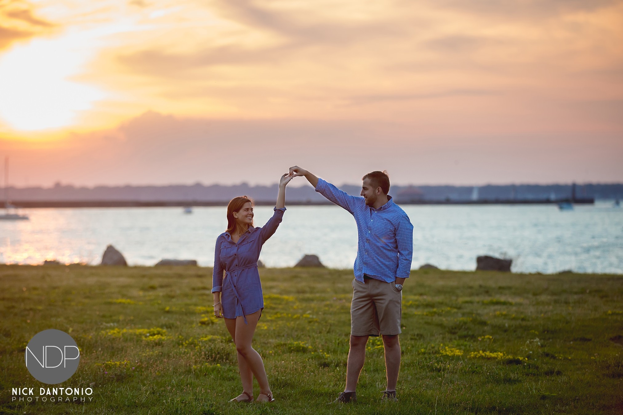 11-Buffalo Waterfront Sunset Engagement