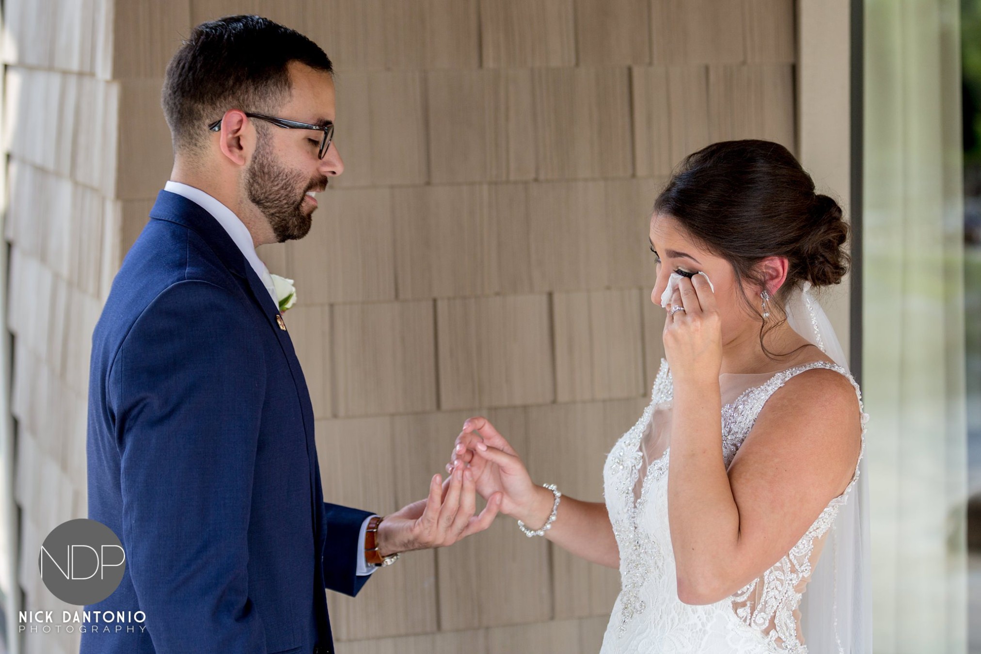 11-Deerfield First Look Wedding