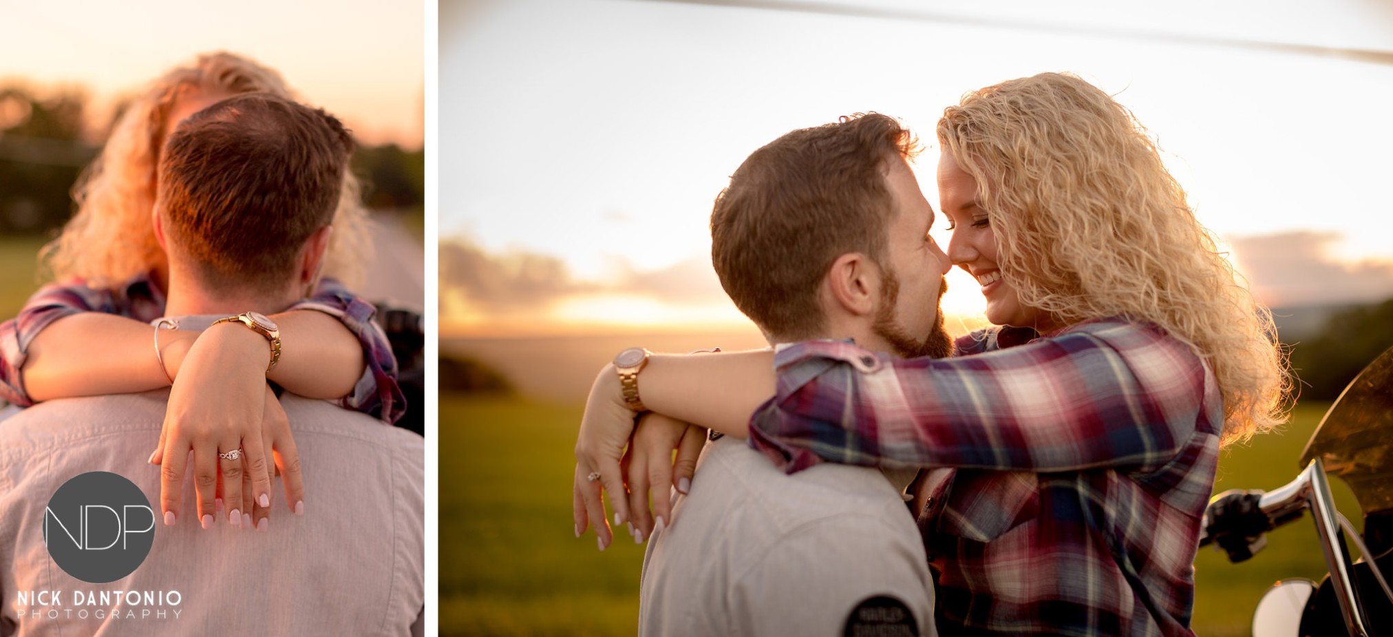 13-motorcyle-sunset-engagement-photos