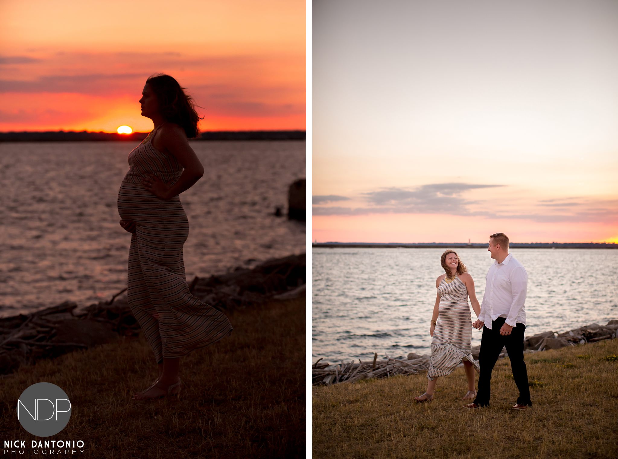 14-Buffalo Waterfront Sunset Maternity Photos_FB