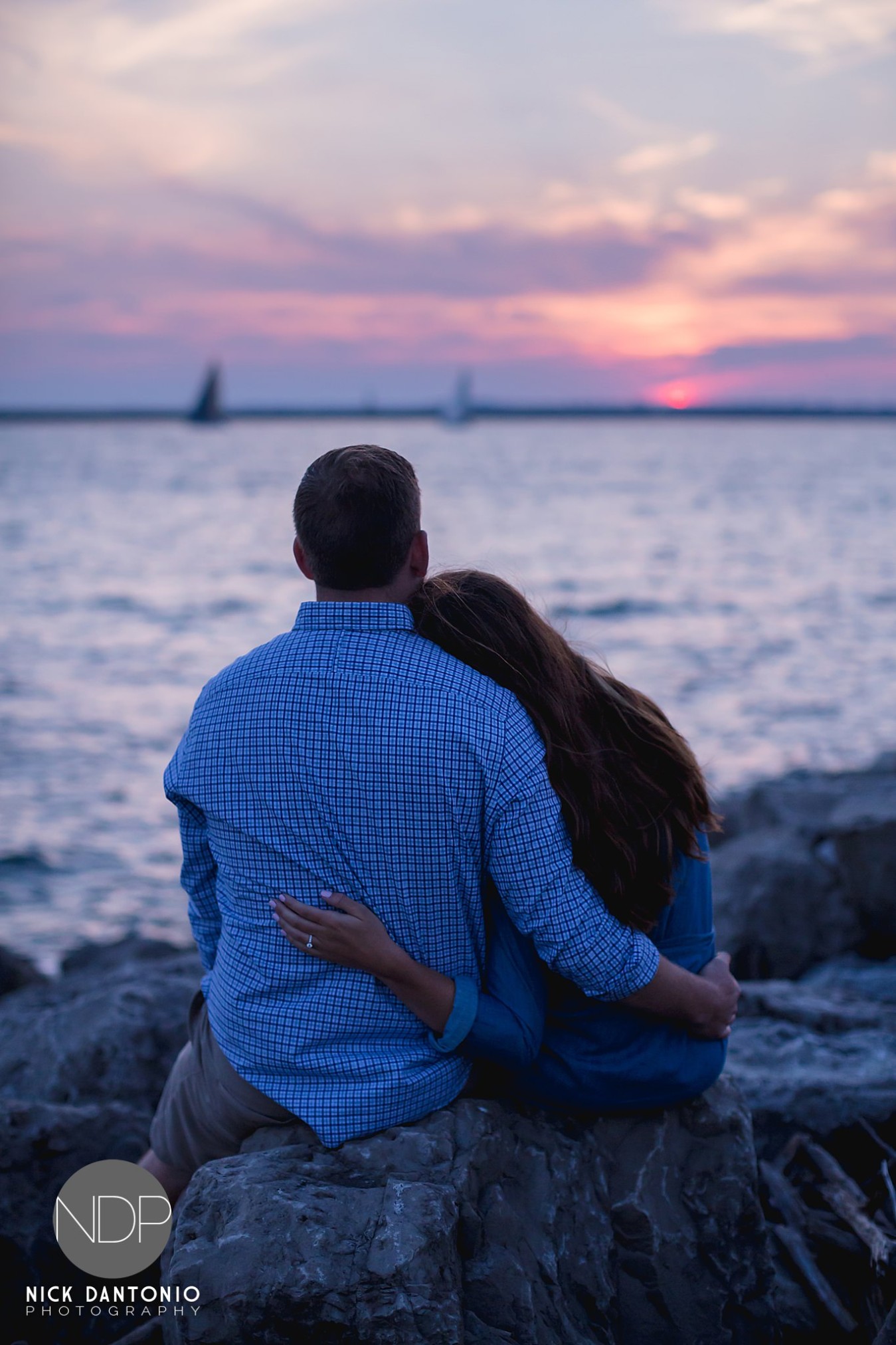 16-Buffalo Waterfront Sunset Engagement